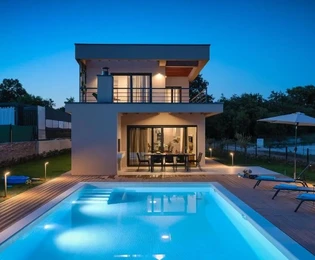 Istria, Svetvinčenat - Villa di nuova costruzione con piscina riscaldata