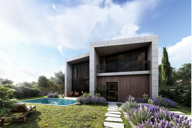 Istrie, Umag : Terrain constructible avec projet de villa
