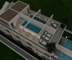 Luxuswohnung mit Swimmingpool und Dachterrasse - erste Reihe zum Meer, Rtina Razanac - S3