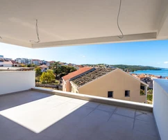 Spacious three-bedroom apartment for sale with a sea view in Croatia