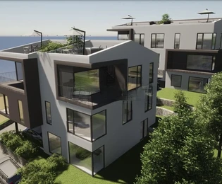 Matulji, Pavlovac, NUOVA COSTRUZIONE, appartamento su tre livelli con quattro camere da 148 m² con vista mare