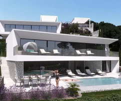 Luxury villa with a pool for sale in Brsečine in Croatia