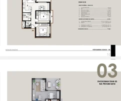 Apartment under construction, 1st floor, 100 m to the sea