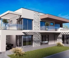 Villa en construction avec vue sur la mer, Istrie, Svetvinčenat