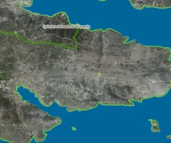 Marina, Vinišće, działka rolna 1601 m2, widok na morze