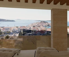 Wohnung mit Panoramablick aufs Meer in Primošten zu verkaufen in Kroatien