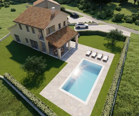 Casa in costruzione circondata da splendide aree verdi, Buzet, Istria
