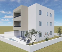 Vodice, PREVENDITA, NUOVA COSTRUZIONE - S1 piano terra con giardino e piscina
