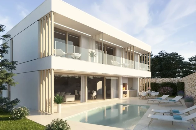 Villa moderna con piscina en venta en Supetar, Croacia