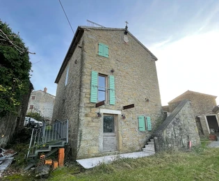 Istria, Momjan: Odnowiony kamienny dom z widokami