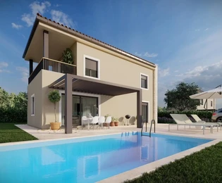 Maison familiale à vendre dans un quartier calme de Tinjan en Croatie