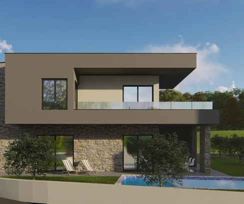 Casa di nuova costruzione con piscina in vendita a Marčana in Croazia
