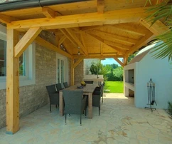 Belle villa en pierre avec piscine et vue sur la mer, Istrie, Poreč