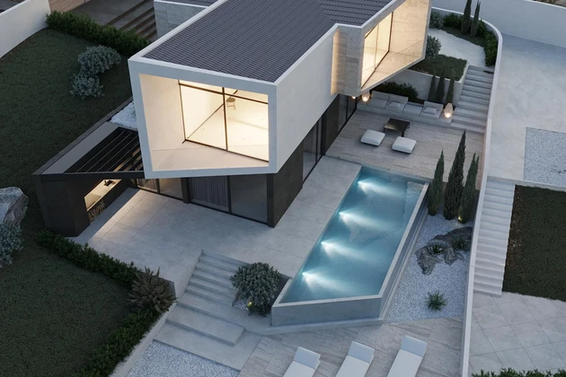 Istria, Pićan, villa di lusso, moderna e di alta qualità in una nuova costruzione, posizione tranquilla
