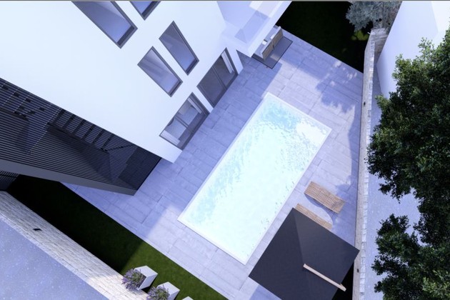 Modern apartment for sale in Punta Skala just one row back from the sea in Croatia