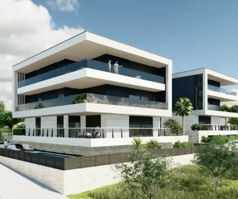 Istrie, Medulin: Luxusní apartmán s výhledem na moře