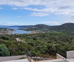 Marina, Vinišće, stavebný pozemok 1452 m2, výhľad na more