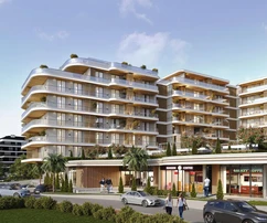 Zadar, Crvene Kuce - Apartamento de un dormitorio en el primer piso con gran balcón esquinero, 63,17 m²