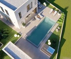 Primošten, piękna willa z basenem i widokiem na morze, 289,5 m²