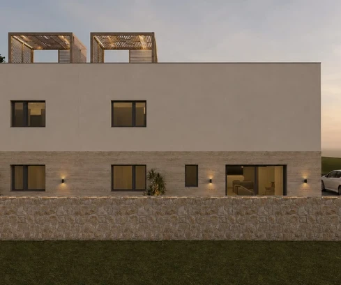 Современные апартаменты в 60 м от моря, 69,10 м², 1 комната, Мандре, Паг