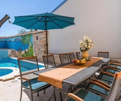 Istrie, Vodnjan : Villa avec piscine et vue sur la mer