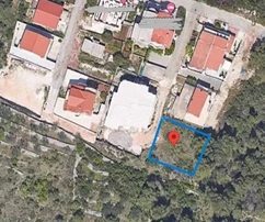 Trogir-Okolica, Arbanija, parcela edificable de 370 m2, a 200 m del mar