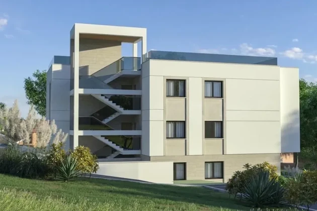 Čiovo, Okrug Gornji, dwupokojowe mieszkanie 62 m2 + taras na dachu 62 m2, nowa zabudowa