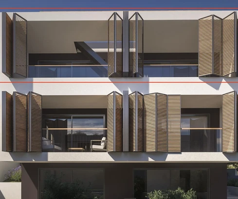 Vodice, penthouse with rooftop terrace and panoramic sea view