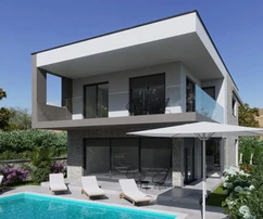 Murter - Új építésű villa, első sor a tengerhez