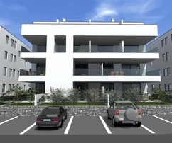 Pag, Povljana, appartamento su due livelli con tre camere da letto in nuova costruzione di alta qualità, 118,69 m²