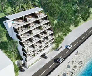 Jesenice, appartamento con 2 camere da letto di 77,89 m2, prima fila sul mare con vista aperta