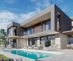 Luxury villas with sea view near Trogir