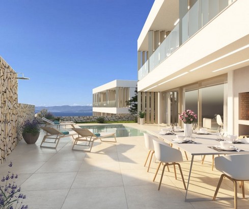 Ville moderne a Brac: vista sul mare, vita tranquilla e lussuosa