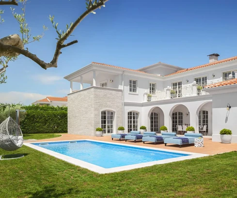 Poreč, Istria: Elegante villa con vista sul mare e sui vigneti