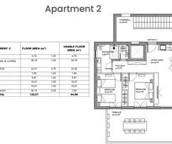 Kétszobás lakás tengerre néző kilátással eladó Zatonban Horvátországban