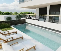 Byt s vlastnou studňou a bazénom na predaj v Meduline v Chorvátsku