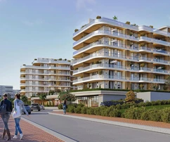 Zadar, Crvene Kuce - Apartamento en planta baja con un dormitorio, gran balcón y jardín, 63,21 m²