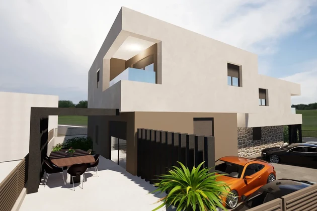 Vodice - parter, dwupokojowe mieszkanie z ogrodem
