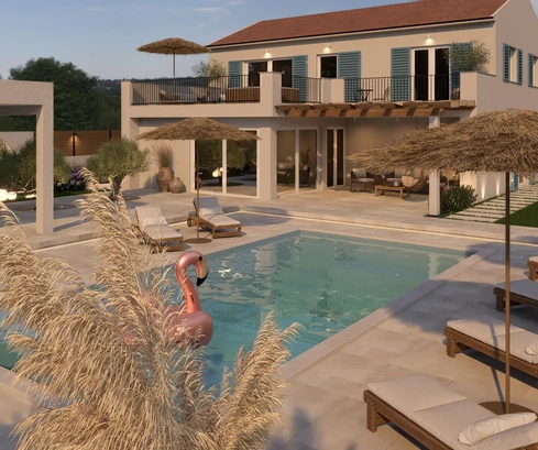 Designer villa with pool for sale in Crno Zadar in Croatia