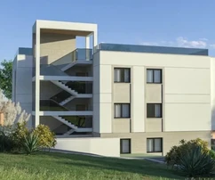 Čiovo, Okrug Gornji, appartement de deux pièces 73 m2 + terrasse sur le toit 74 m2, construction neuve