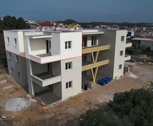Vodice - Drei-Zimmer-Wohnung S7 im zweiten Stock, mit Meerblick