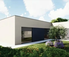 Modern villa with pool, under construction, Istria, Labin