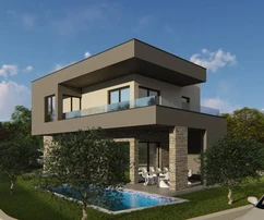 Maison nouvellement construite avec piscine à vendre à Marčana en Croatie