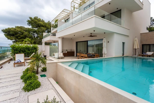Luxury villa for sale with sea views near Trogir in Croatia