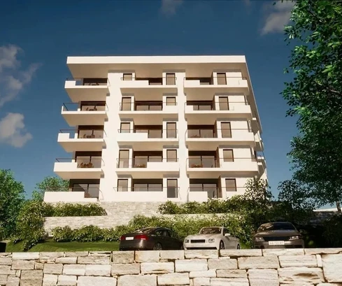 Rijeka, Zamet, novostavba třípokojového bytu, 80,17 m², výtah, výhled na moře