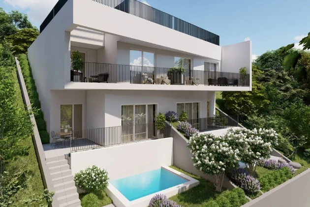 MODERNES HAUS MIT ZWEI WOHNEINHEITEN, IN ZWEITER REIHE ZUM MEER!