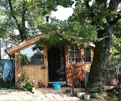 Istria, Poreč: Drewniany dom z dużą działką