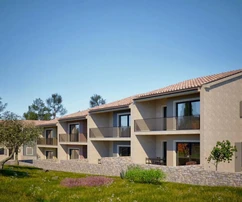 Istrie, environs de Rovinj, Putini, appartement de trois pièces de 84,08 m² avec jardin et terrasse couverte au rez-de-chaussée