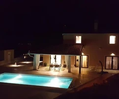 Istria, Labin - Contemporary stone villa with pool for sale