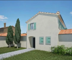 Tengerre néző, Brtoniglában található duplex otthon eladó Horvátországban